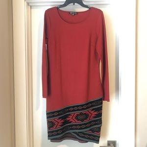 Aztec tulip hem dress